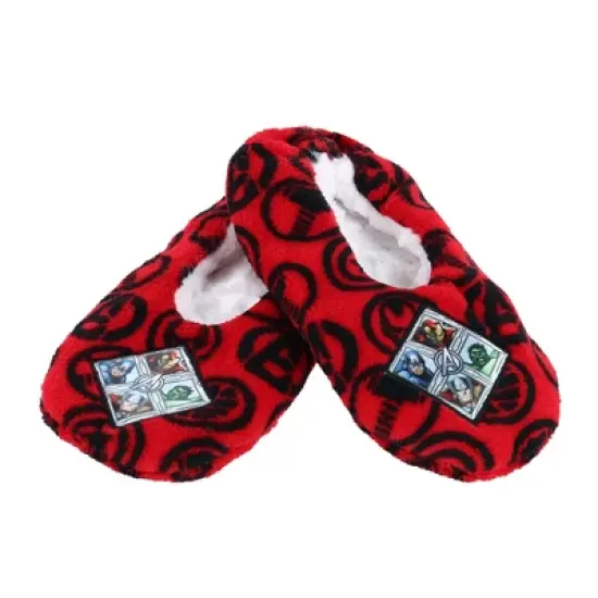 Textiel Trade Boy's Disney Marvel Avengers Print Slippers image {1}