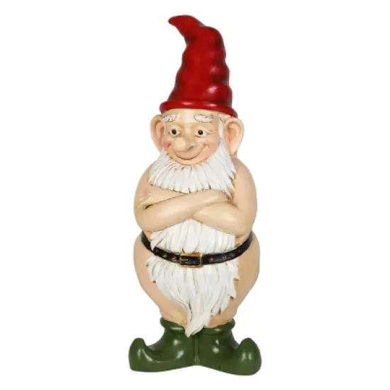 13.7" Resin Naked Ned Garden Gnome - Exhart image {5}