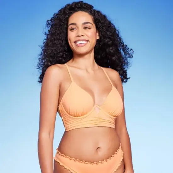 Women's Shirred Keyhole Underwire Bikini Top - Shade & Shore&trade; Peach image {3}