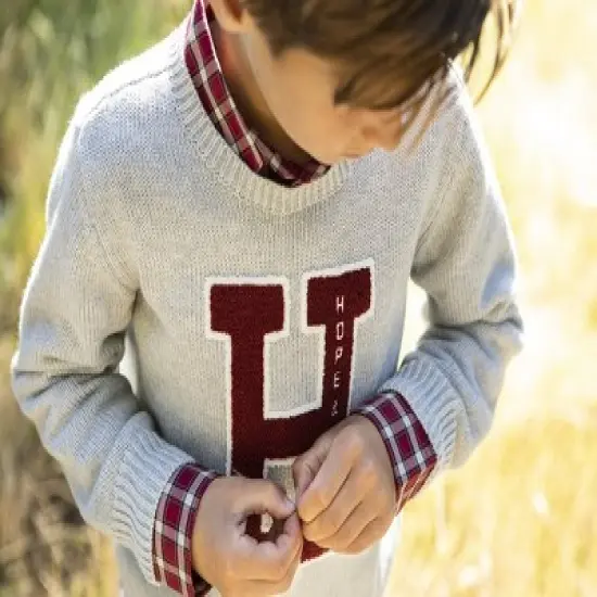 Hope & Henry Boys' Poplin Button Down Shirt, Infant image {1}