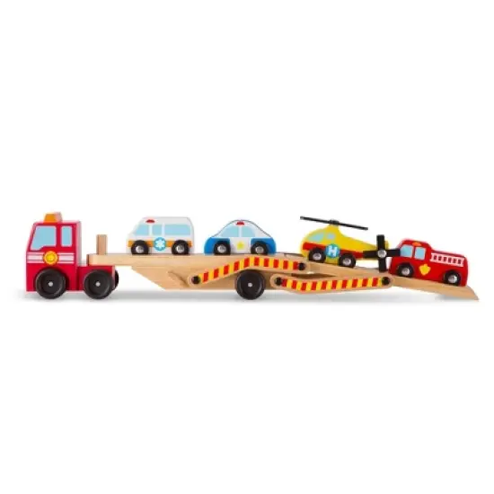 Melissa & Doug Wooden Emergency Vehicle Set of 6 image {8}