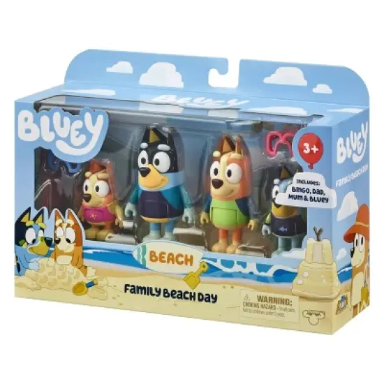 Bluey Family Beach Day Figures - 4pk image {4}