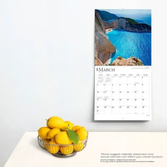 Browntrout 2024 Wall Calendar 12"x12" Greece image {3}