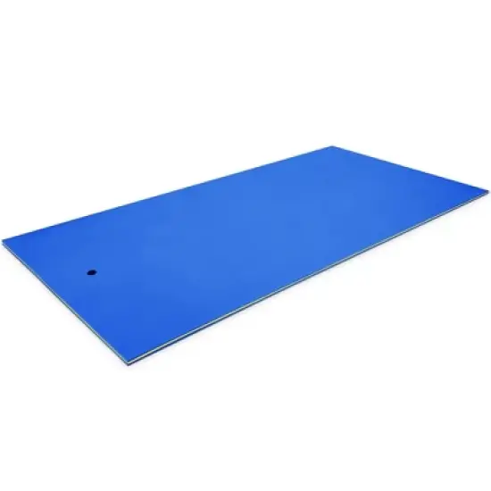 Costway 3-Layer Floating Water Pad 12' x 6' Floating Oasis Foam Mat Orange\Blue\Green image {8}