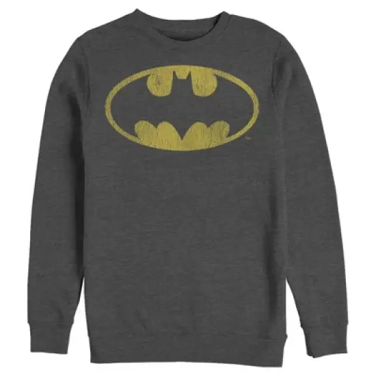 Men's Batman Logo Retro Caped Crusader Sweatshirt image {2}