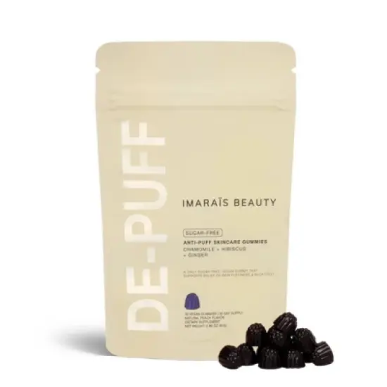 Imarais Beauty De-Puff Anti-Bloat Gummies for Fast Bloating Relief - Vegan and Sugar-Free - 30ct image {7}