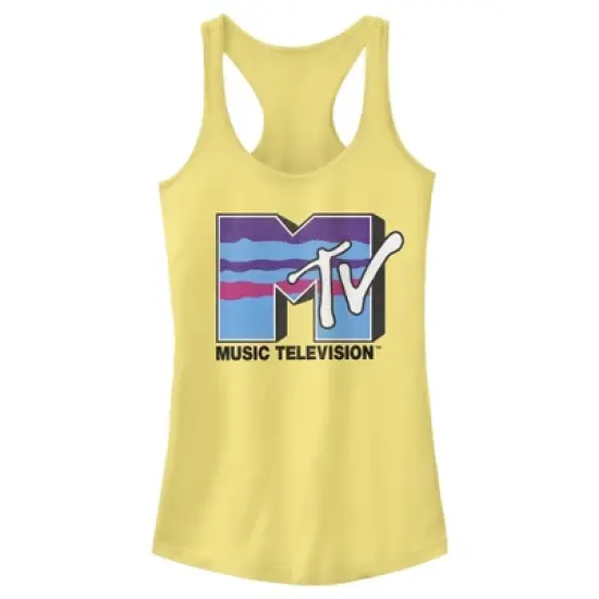 Junior's MTV Layers Logo Racerback Tank Top image {2}