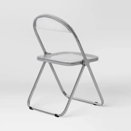 Modern Metal Acrylic Folding Chair - Room Essentials&trade; image {3}