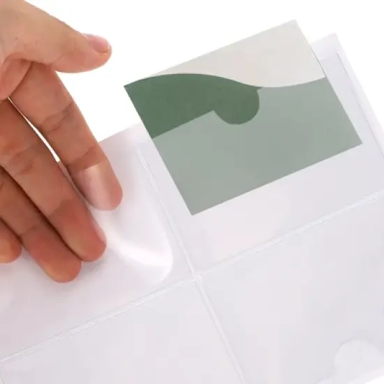 Horizontal Label Holder 3.94"x2.76" Clear 30 Pcs image {3}