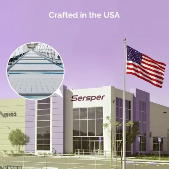 Sersper 12 inch AeroChar Cooling Gel Memory Foam Mattress, CertiPUR-US & OEKO-TEX Certified image {4}