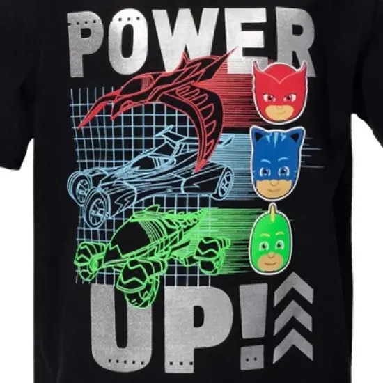 PJ Masks Owlette Gekko Catboy  Graphic T-Shirt Mesh Shorts Set  Little Kid to Big Kid image {4}