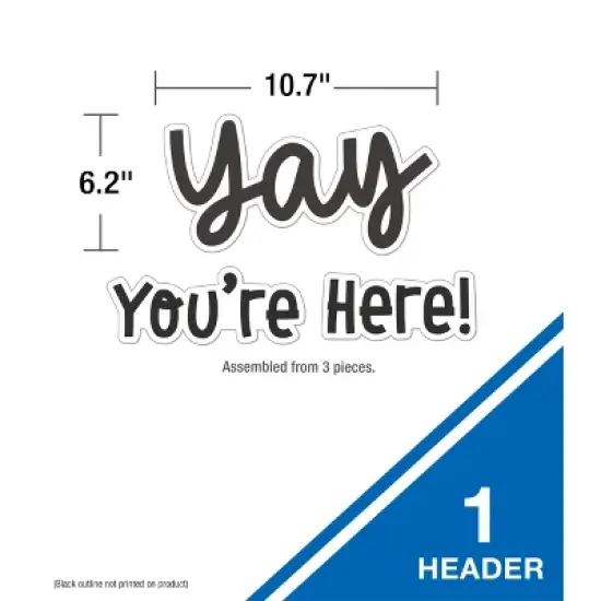 Carson Dellosa Education Yay You're Here! Bulletin Board Set (76 pieces) image {2}