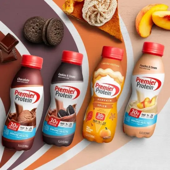 Premier Protein Nutritional Shake - Peaches & Cream - 11.5 fl oz/12pk image {2}