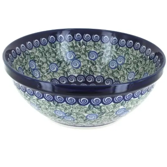Blue Rose Polish Pottery 850 Zaklady Medium Serving Bowl image {5}