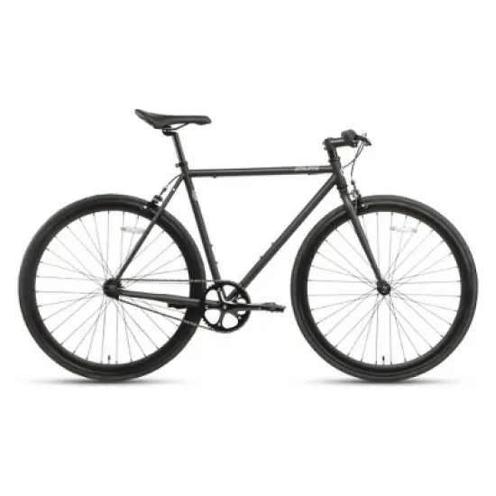AVASTA BA9002WF-1 700C 54 In Single Speed Loop Fixed Gear Urban Commuter Fixie Bike with High-TEN Steel Frame for Adults 5' 6" to 5' 11", Matte Black image {1}