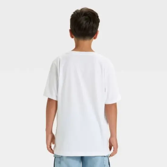 Boys' Los Angeles Dodgers Oversized Short Sleeve Graphic T-Shirt - White image {2}