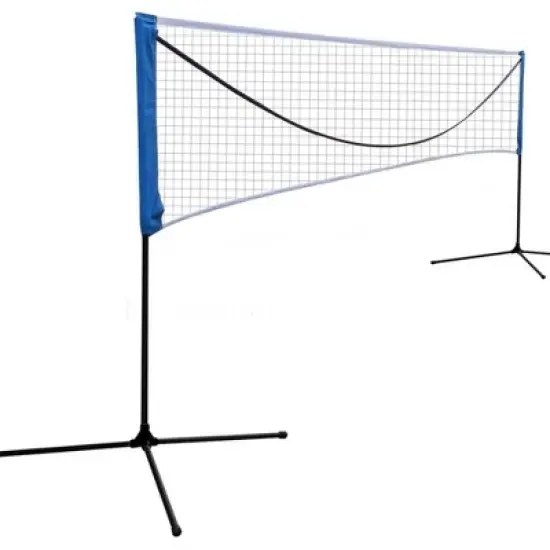 NAYSAYE Sport Net and Rebounder Portable Volleyball Badminton Tennis Net Adjustable Height for Indoor Outdoor Play, Black, 120"*6.30"*60" image {5}