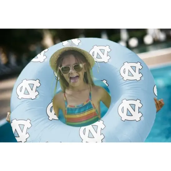 NCAA North Carolina Tar Heels 48" Inflatable Pool Float: PVC Water Float, 330 lbs Capacity image {1}