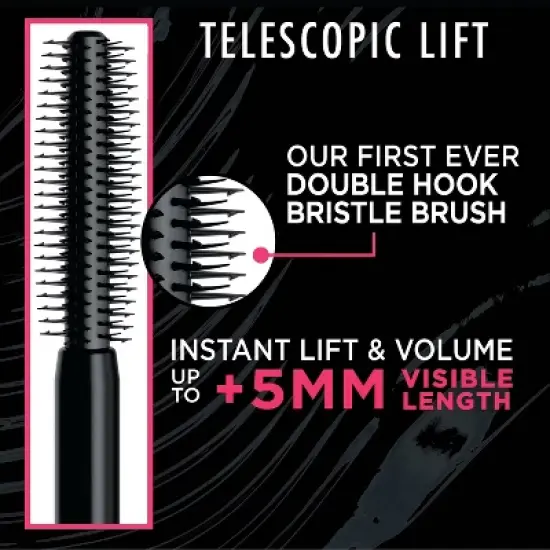 L'Oreal Paris Telescopic Lift Volumizing Mascara 36HR Wear - 0.33 fl oz image {3}