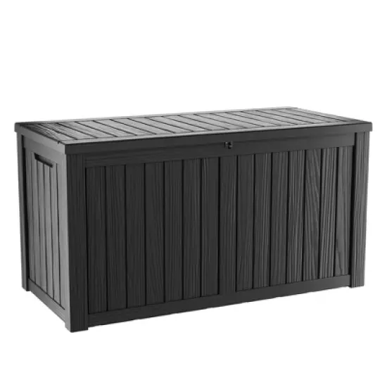 Wooakway 150 Gallon Waterproof All-Weather Storage Box Deck Box Indoor and Outdoor Use image {5}