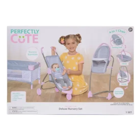 Perfectly Cute Deluxe Nursery Baby Doll Playset image {1}