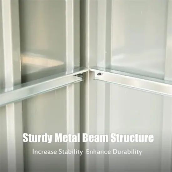 Syemin Deck Boxes Durable, Horizontal Compact Storage Shed for Garden, Backyard, Patio, Closet Deck Box, Green, 75.2"*47.44"*71.85" image {4}