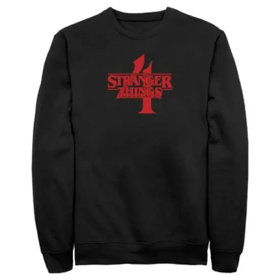 Men's Stranger Things Red Logo 4 Sweatshirt image {3}