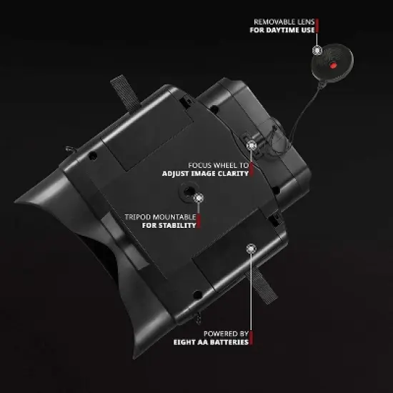 Hike Crew Tactical Gear Night Vision Binoculars W/Digital Camera image {4}