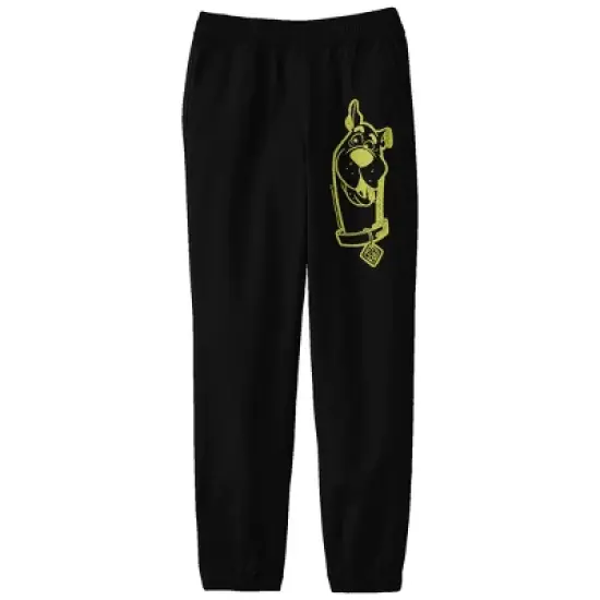 Scooby Doo Neon Scooby Youth Black Graphic Sweatpants image {3}
