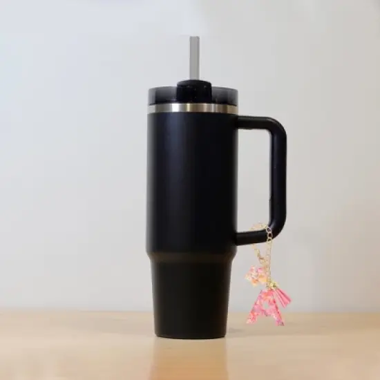 Unique Bargains Flower Letter Water Cup Pendant 1 Pc image {2}