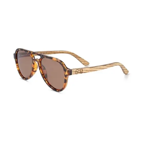 Earth Wood Mazatlan Polarized Sunglasses image {8}