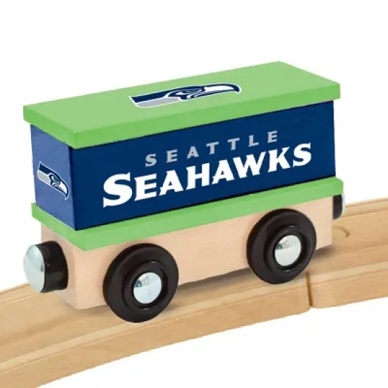 MasterPieces Wood Train Box Car - NFL Seattle Seahawks image {3}