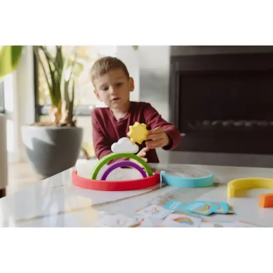 Chuckle & Roar Mini Rainbow Stacker Kids' Puzzle - 8pc image {6}