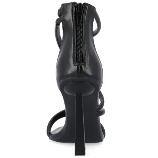 Journee Collection Womens Marza Tru Comfort Foam Mid Heel Open Toe Pumps image {2}