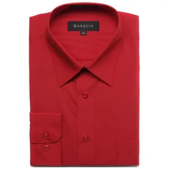 Classic Regular Fit Long Sleeve Point Collar Dress Shirt image {18}