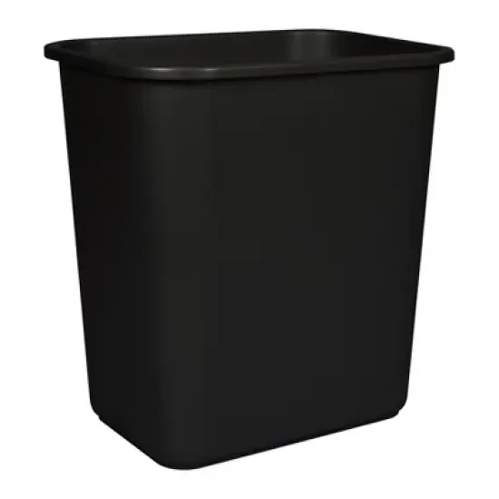Storex 7 Gallon Waste Basket, Black image {3}