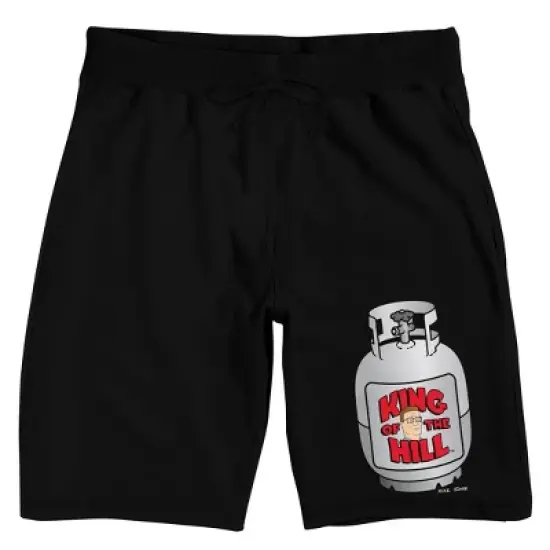 King Of The Hill Propane Tank Men's Black Sleep Pajama Shorts image {2}