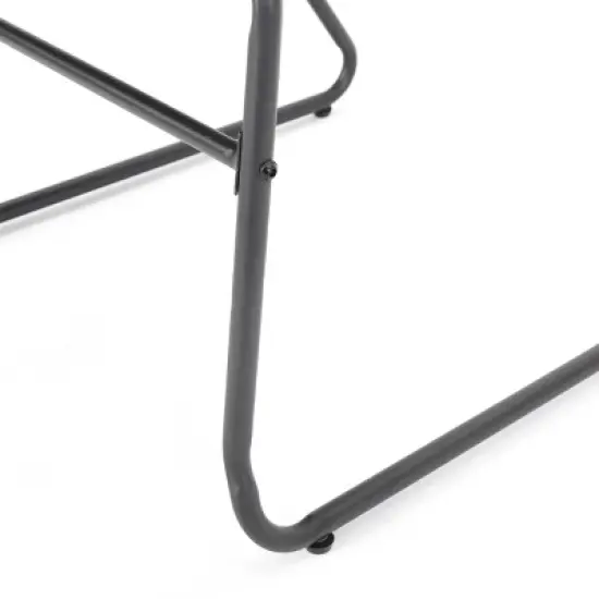 Set of 2 Outdoor Patio Accent Chairs with Rope-Woven Seat and Backrest, Modern Garden Armchairs for Balcony or Backyard-The Pop Home image {6}