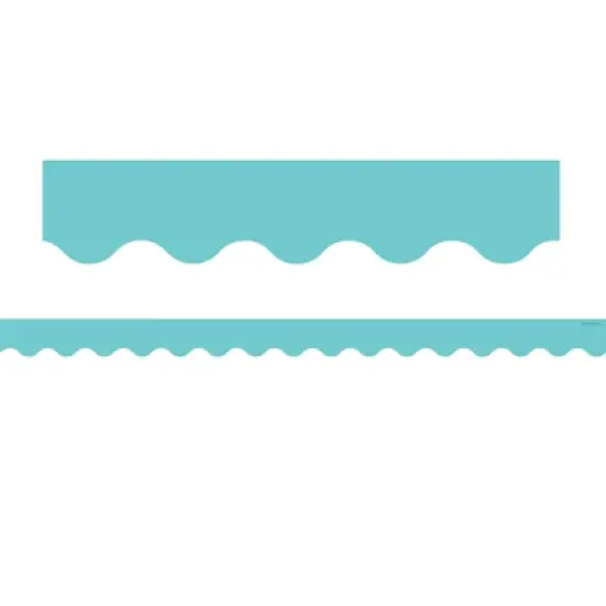 Teacher Created Resources&reg; Light Turquoise Scalloped Border Trim, 35 Feet Per Pack, 6 Packs image {1}