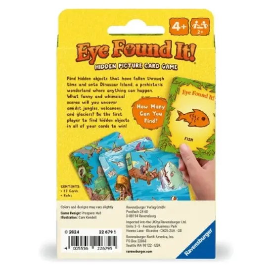 Ravensburger Eye Found It! World of Dinosaurs Card Game: Educational Creative Thinking, 2+ Players, Classic Board Games image {2}