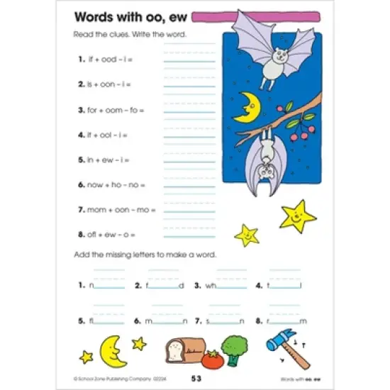School Zone Spelling Puzzles Grades 1-2 Workbook - (Paperback) image {6}