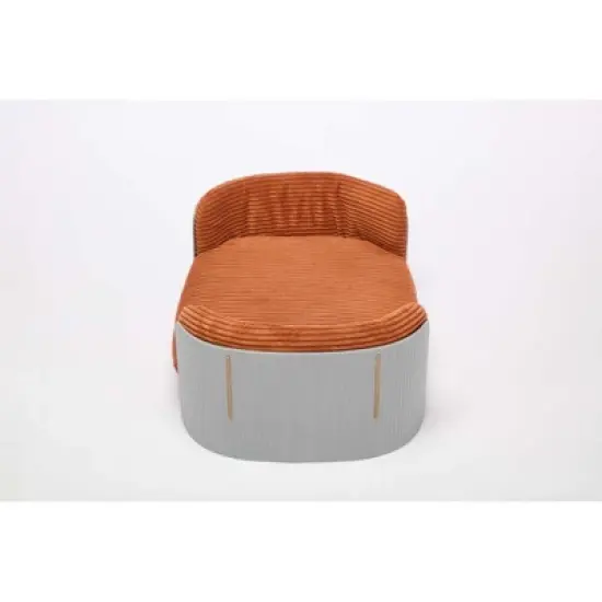 Bellura Pet - Elevated Grey+Brown Scandinavian Style Cat Couch Bed with Removable Mattress Cover for Indoor Cats image {3}