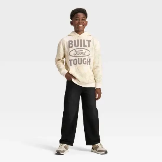 Boys' Ford Built Tough Camo Hooded Sweatshirt - Off-White image {3}