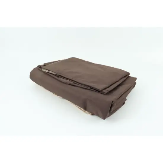 DOMETOUR 10x10 Ft Outdoor Patio Gazebo Replacement Canopy,Double Tiered Gazebo Tent Roof Top Cover Only wavy border(Frame Not Include)-BROWN image {4}