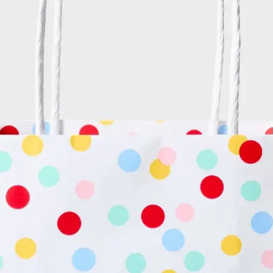Dots on White Small Gift Bag - Spritz&trade; image {2}