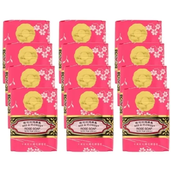 Bee & Flower Rose Soap - Case of 12/2.65 oz image {5}