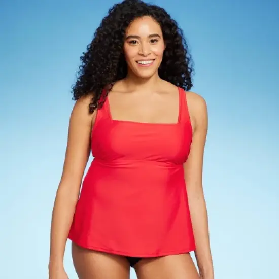 Women's Hidden Underwire Square Neck Tankini Top - Kona Sol&trade; image {2}