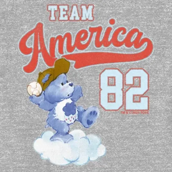 Care Bears Team America Baseball Grumpy Bear T-Shirt image {1}