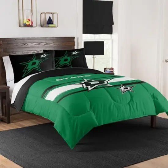 Sweet Home Collection NHL Dallas Stars Comforter & Pillow Sham Set image {4}