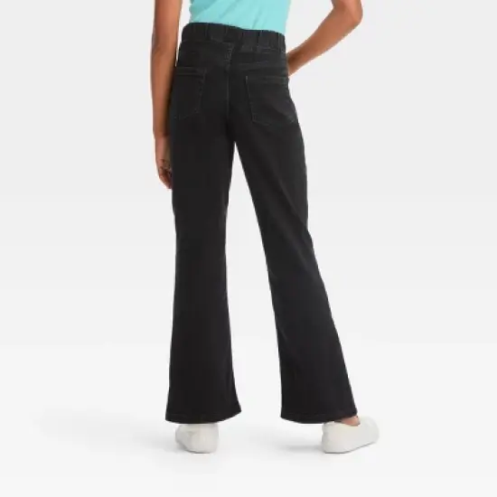 Girls' Mid-Rise Pull-On Flare Jeans - Cat & Jack&trade; image {1}